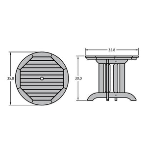 Round Diameter Outdoor Dining Table Dining Table