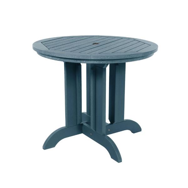 Round Diameter Outdoor Dining Table Dining Table 36" / Nantucket Blue