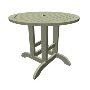 Round Diameter Outdoor Dining Table Dining Table 36" Table / Eucalyptus