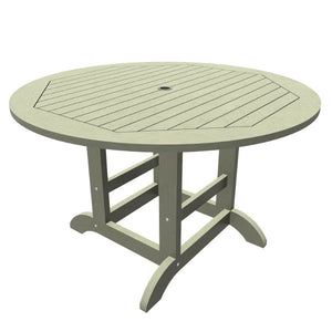 Round Diameter Outdoor Dining Table Dining Table 48" Table / Eucalyptus