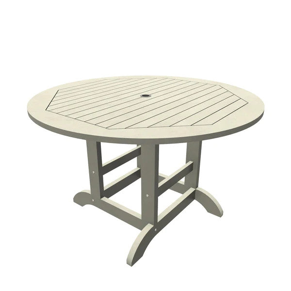 Round Diameter Outdoor Dining Table Dining Table 48" Table / Harbor Gray