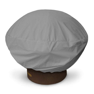 Round Fire Pit Cover Fire Pit Cover Light Charcoal / 35" W x 16" H