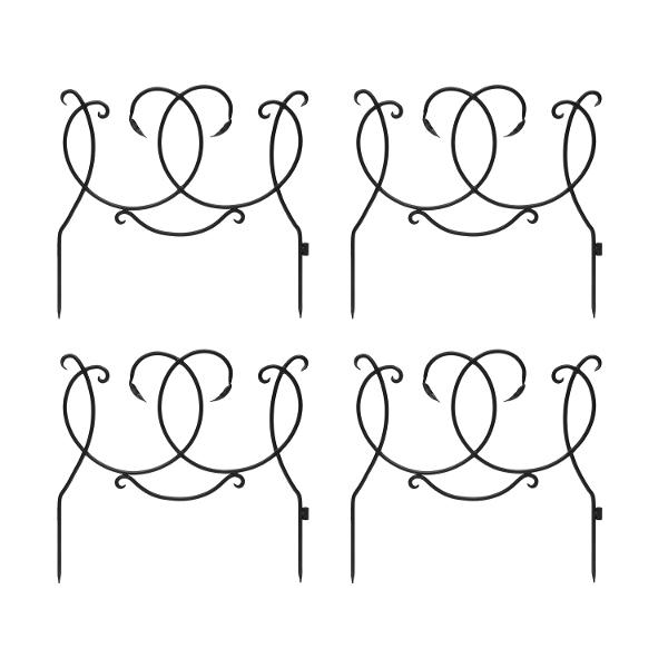 Scroll Border Fence Section Pack of 4 Fence Section