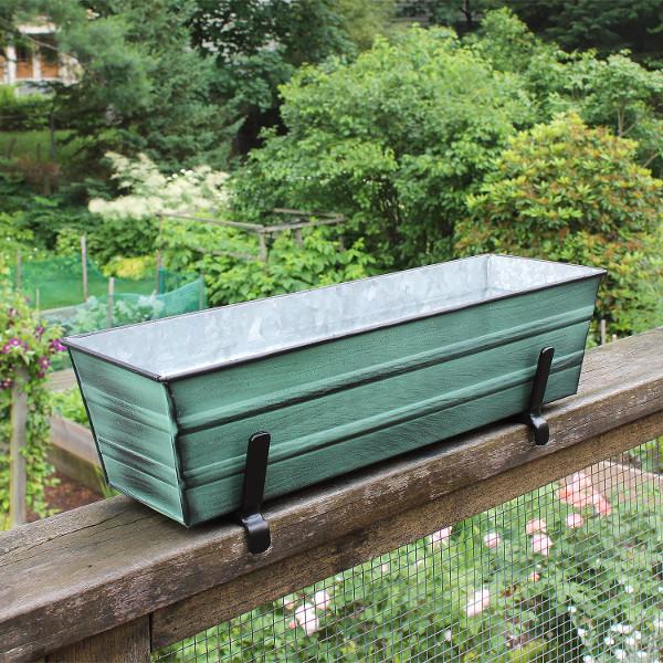 Small Flower Box With Railing Brackets Flower Box Brackets