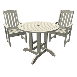 Springville 3pc Round Dining Set Dining Set Harbor Gray