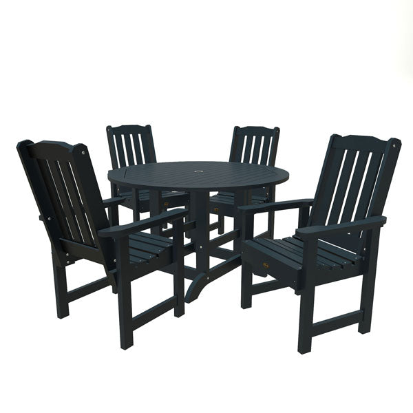 Springville 5pc Round Dining Set Dining Set Federal Blue