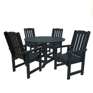 Springville 5pc Round Dining Set Dining Set Federal Blue