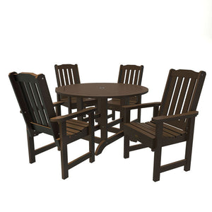 Springville 5pc Round Dining Set Dining Set Weathered Acorn