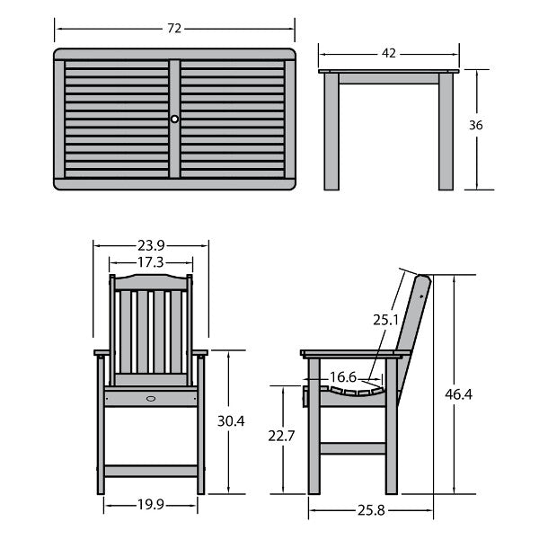Springville 7pc Counter Dining Set Dining Set