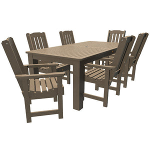 Springville 7pc Dining Set Dining Set 42x84 / Woodland Brown