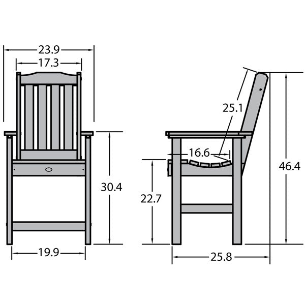 Springville Counter Dining Arm Chair Arm Chair
