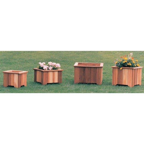 Square Cedar Planter Planters Box