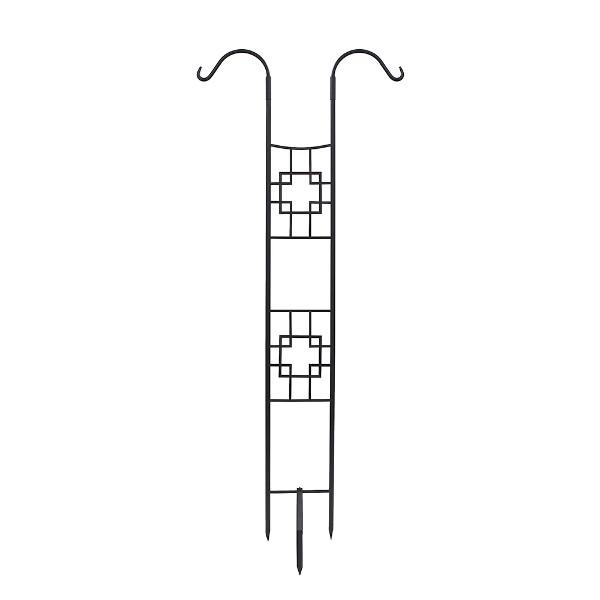 Square-On-Squares Double Pole Trellis Pole Trellis