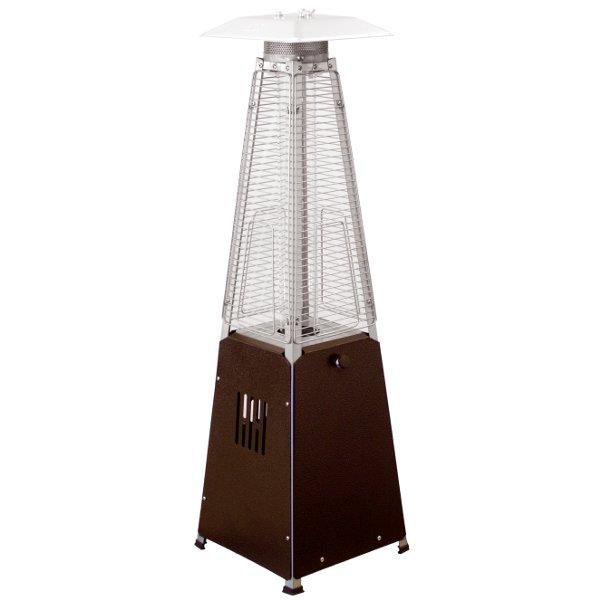 Tabletop Quartz Glass Tube Heater - Hammered Bronze Finish Patio Heater