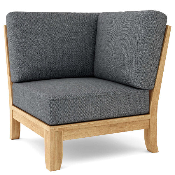 Teak Luxe Corner Deep Seating Modular Outdoor Chair