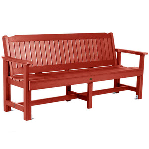 The Sequoia Professional Commercial Grade Exeter 6' Garden Bench Garden Bench Rustic Red