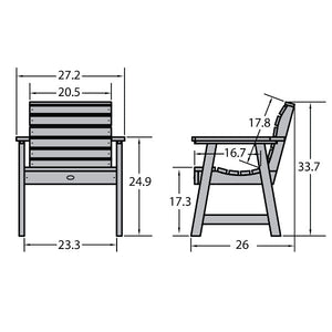 The Sequoia Professional Commercial Grade Glennville Lounge Chair Lounge Chair