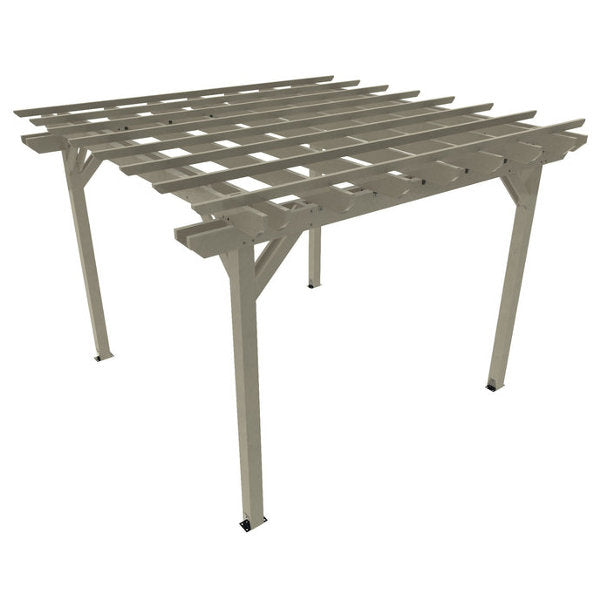 The Sequoia Professional Commercial Grade Ridgecrest 12 x 12 Pergola Pergola Coastal Teak