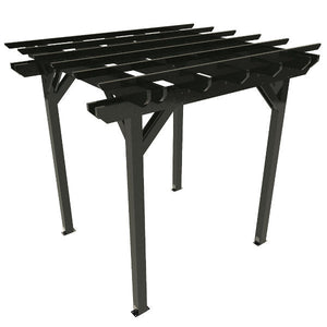 The Sequoia Professional Commercial Grade Ridgecrest 8 x 8 Pergola Pergola Black