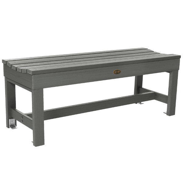 The Sequoia Professional Commercial Grade Weldon 4ft Backless Picnic Bench Picnic Bench Coastal Teak
