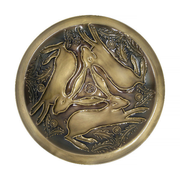 Three Hares Birdbath Birdbath