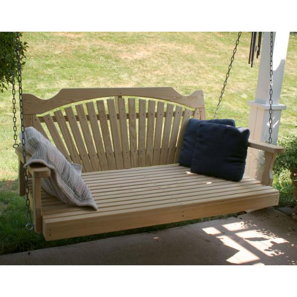 64" Treated Pine Fanback Swingbed