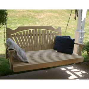 64" Treated Pine Fanback Swingbed
