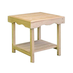 Treated Pine Rectangular End Table