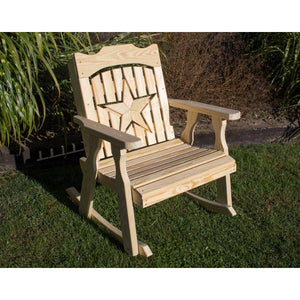 Treated Pine Starback Rocker Rocking Chair