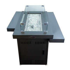 Two Tiered Glass Top Fire Pit Fire Pits