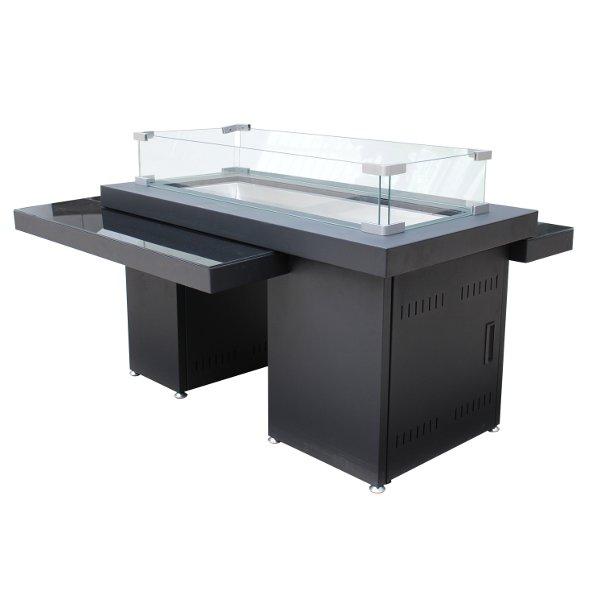 Two Tiered Glass Top Fire Pit Fire Pits