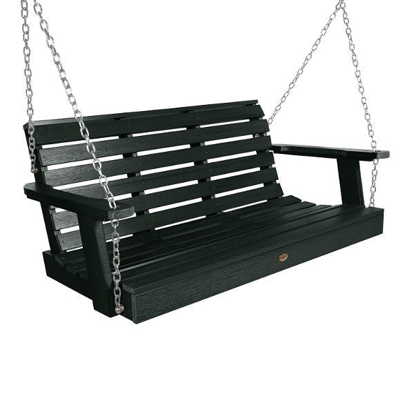 USA Weatherly Porch Swing Porch Swing 4ft Wide Swing / Charleston Green
