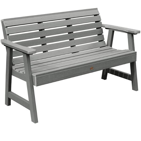 USA Weatherly Synthetic Wood Garden Bench Garden Bench 4ft / Coastal Teak