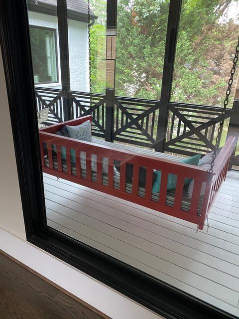 A &amp; L Furniture VersaLoft Mission Hanging Daybed with Chain Daybed Twin / Unfinished