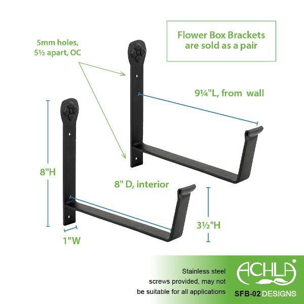 Wall Mount Flower Box Brackets Flower Box Brackets
