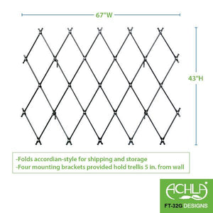 Wall Mounted Lattice Trellis Garden Trellis
