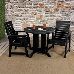 Weatherly 3pc Round Dining Height Table Set Dining Table