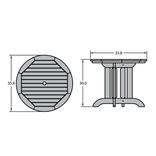 Weatherly 3pc Round Dining Height Table Set Dining Table