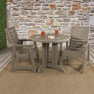 Weatherly 3pc Round Dining Height Table Set Dining Table