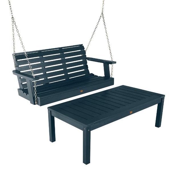 Weatherly 4ft Swing and Coffee Table Swing &amp; Coffee Table