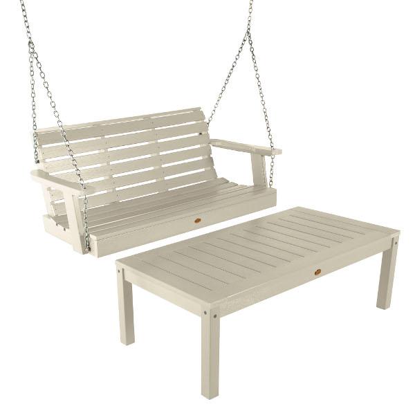 Weatherly 4ft Swing and Coffee Table Swing &amp; Coffee Table