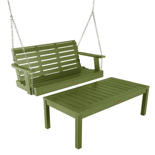 Weatherly 4ft Swing and Coffee Table Swing &amp; Coffee Table