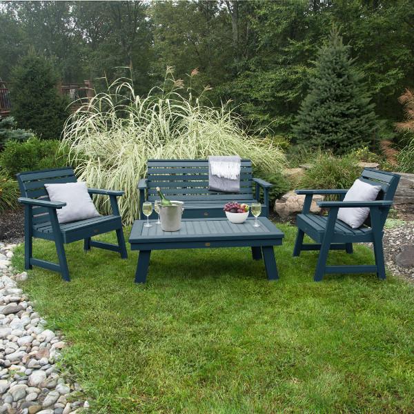 Weatherly Garden Bench and Chairs Conversation Set Conversation Set