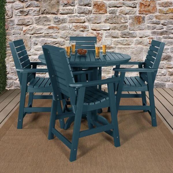 Weatherly Outdoor 5pc Round Counter Dining Set Dining Set