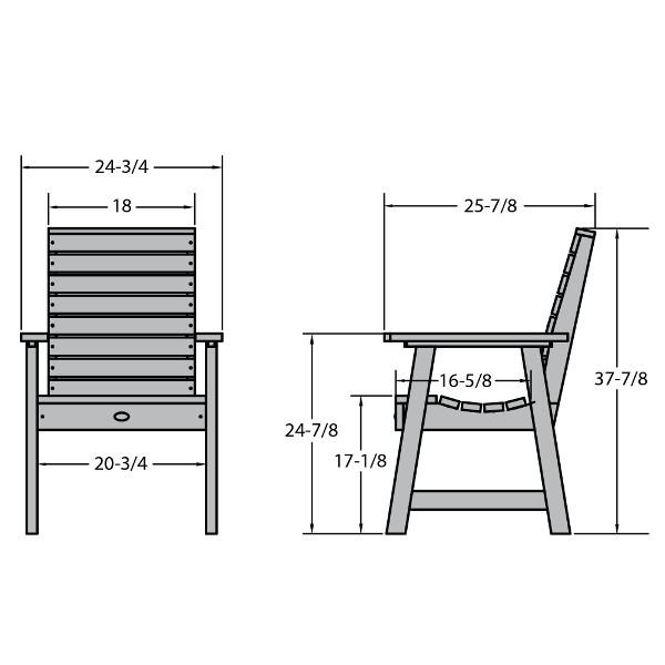 Weatherly Outdoor Dining Armchair Dining Chair