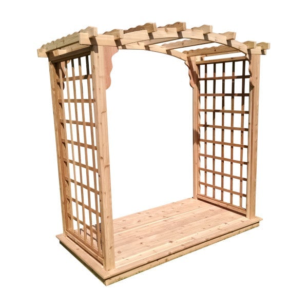 Western Red Cedar Cambridge Arbor &amp; Deck Porch Swing Stand 6ft / Unfinished