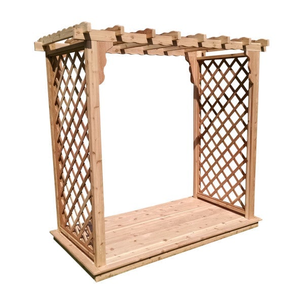 Western Red Cedar Covington Arbor &amp; Deck Porch Swing Stand