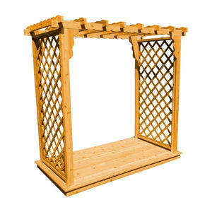 Western Red Cedar Covington Arbor & Deck Porch Swing Stand 6ft / Natural Stain
