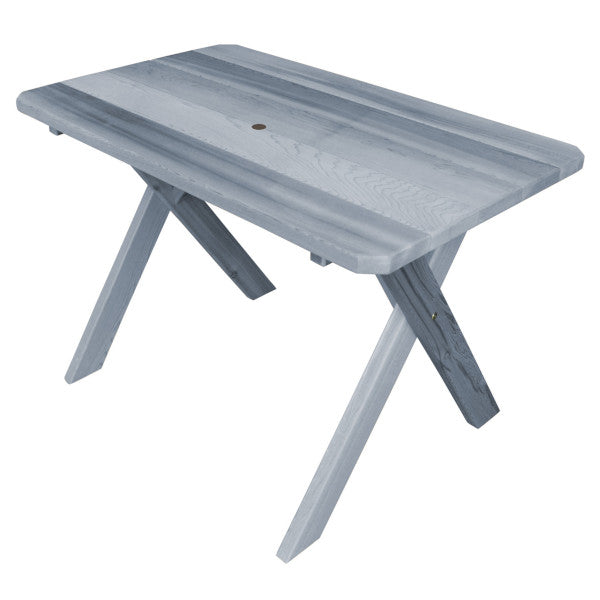 Western Red Cedar Crossleg Table Outdoor Tables