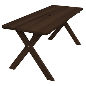 Western Red Cedar Crossleg Table Outdoor Tables